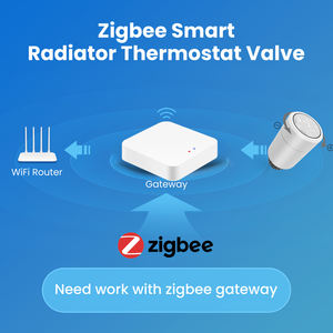 Moderno Tuya Smart Home TRV Termostato Zigbee Radiador alimentado por batería programable para calentar agua Media PC Material - Product Image 2