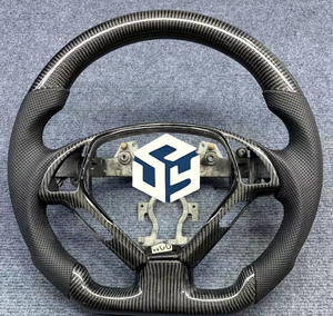 Volante Deportivo de Fibra de Carbono y Cuero Perforado con Luces LED para Infiniti G27 G37, <span class=keywords><strong>Precio</strong></span> al por Mayor - Product Image 5