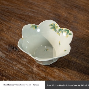 Hand-painted osmanthus ceramic tea cup cup kung fu tea cup Chinese tea cup cup cup bowl built <b>kettle</b> dry bubble plate - Product Image 6