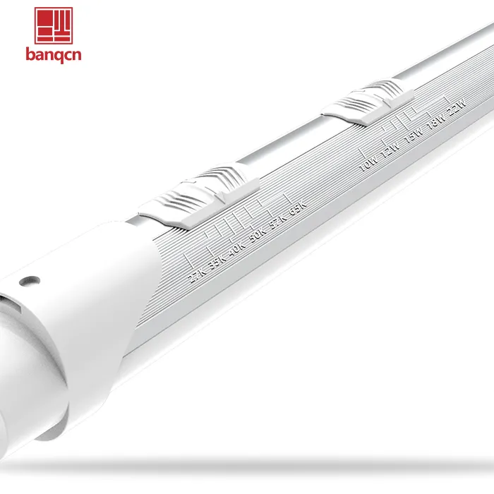 Banqcn 10W 12W 15W 18W 22w Energy Saving T8 Led Tube Lighting 6 Color Temperatures Switch For Office