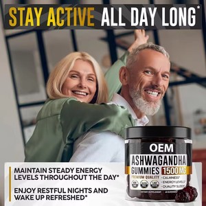 Aeglewell OEM Özel Etiketli Uyku ve Stres Dengesi İçin Aşvaganda Bitkisel Takviyesi, Kadınlar ve Erkekler İçin Aşvaganda Jelibonları - Product Image 3