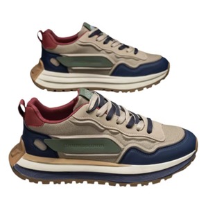 2025 New Men's Casual Genuine Leather Sports Shoes Trendy Thick Soled <b>Height</b> <b>Increasing</b> Chunky Dad with - Product Image 3