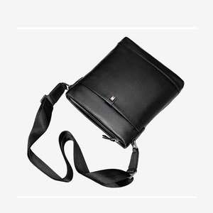 Borsa a tracolla Casual da <span class=keywords><strong>uomo</strong></span> in vera <span class=keywords><strong>pelle</strong></span> stile Messenger verticale in <span class=keywords><strong>pelle</strong></span> di vacchetta pieno fiore - Product Image 5