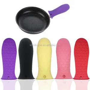 Chịu Nhiệt Chống Thấm Silicone Pot Xử Lý Protector Bìa Tay Áo Cho Gang Chảo Kim Loại Chảo Rán