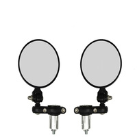 Rétroviseur de moto personnalisé rétro pliable rond réfléchissant 7/8 pouces pour extrémité de guidon
