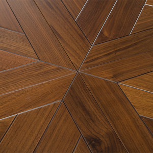 Parquet en bois d'ingénierie AVANTIMORA silencieux, non toxique, certifié CE, brillant, grade AB, 15 mm, multicouche, en noyer, avec système T&G, pour restaurant - Product Image 1
