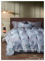 Parure de draps en lyocell avec design imprimé personnalisé, style européen et américain