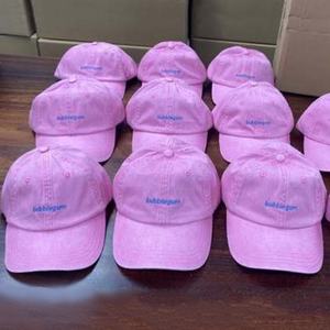 หมวกผ้าฝ้ายฟอกสีลายตัวอักษรขนาดเล็กผู้ผลิตหมวกคุณพ่อสั่งทำ - Product Image 3