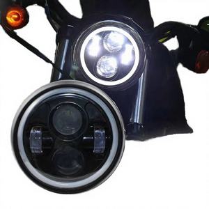 ไฟหน้ารถมอเตอร์ไซค์ LED ทรงกลม 7 นิ้ว พร้อมไฟ Angle Eyes 12V 24V ไฟเลี้ยว สำหรับ Lada Niva Urban Offroad 4X4 - Product Image 2