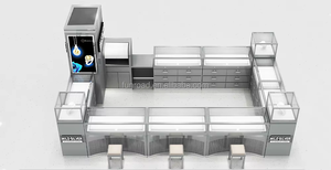 Conception attrayante de centre commercial, comptoir de parfums sur mesure, kiosque de parfums de luxe, design <span class=keywords><strong>professionnel</strong></span> de kiosque de vente de parfums - Product Image 5