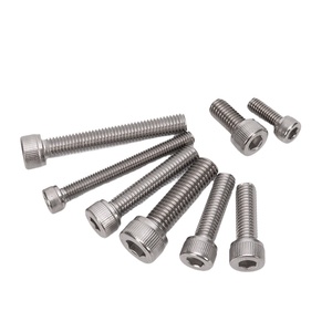 Acero inoxidable A2 A4 304 316 Din 912 Allen Bolt M2 M2.5 M3 M4 M5 M6 <span class=keywords><strong>M7</strong></span> M8 M10 Tornillo de cabeza hueca hexagonal Tornillos hexagonales internos - Product Image 1