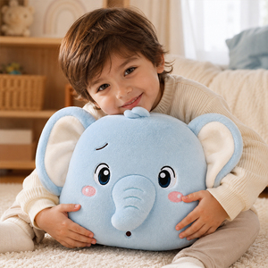 ตุ๊กตาช้างน้อยสั่งทำยอดฮิต หมอนหนุนเด็ก ตุ๊กตาช้างสีฟ้า - Product Image 3