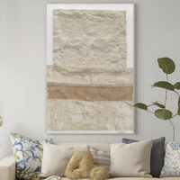 Grande oeuvre de décoration intérieure personnalisée 3d toile de lin Art mural fournitures de peinture à l'huile abstraite