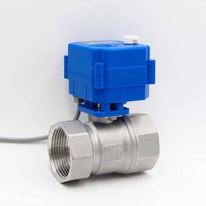 Vanne à bille électrique miniature en acier inoxydable DN25 1 pouce pour l'eau, le gaz, l'huile, l'acide, OEM personnalisable, vanne de vidange pneumatique - Product Image 4