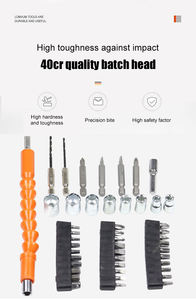 Juego de destornilladores de potencia de 3,6 V de mano para el hogar inalámbrico <span class=keywords><strong>USB</strong></span> recargable para el hogar DIY 3 en 1 Mini destornillador inalámbrico giratorio - Product Image 3