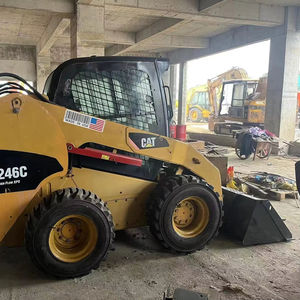 Mini MINICARGADORA Caterpillar 246C con motor de bomba de transmisión Una pequeña máquina de construcción multifuncional - Product Image 1