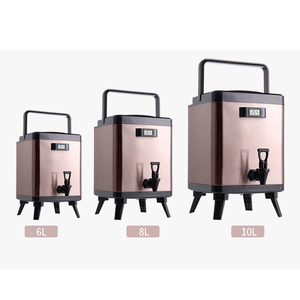 Distributeur de thé au lait isolé carré électrique usine-équipement de thé à bulles précis conservation de la chaleur baril de bière pour magasin de thé - Product Image 1