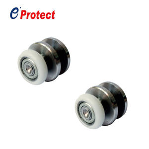 Roulettes de porte de douche coulissante en acier inoxydable <span class=keywords><strong>Eprotect</strong></span> SL-930 au design moderne, finition nickel brossé/satiné - Product Image 4