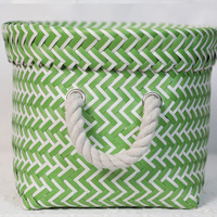 Panier à pain artisanal en plastique PP, aspect rotin, en résine tressée, pour rangement de divers articles
