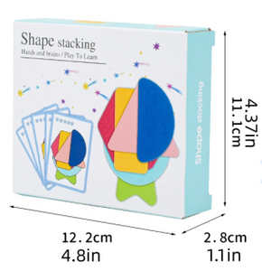<span class=keywords><strong>Giochi</strong></span> Educativi Montessori per lo Sviluppo Logico, Attività Prescolare, Puzzle in <span class=keywords><strong>Legno</strong></span> Impilabili per Bambini - Product Image 6