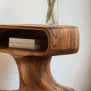 AJUNION Handcrafted Design <strong>Living</strong> <strong>Room</strong> <strong>Side</strong> <strong>Table</strong> Natural <strong>Wood</strong> Accent <strong>Table</strong> Beside Sofas Bedside <strong>Table</strong> <strong>for</strong> Bedrooms - Product Image 2