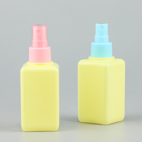 Bouteille pulvérisateur carrée vide rechargeable en PETG plastique couleur personnalisée 150 ml pour toner, eau et brume fine – Idéale pour les soins de la peau