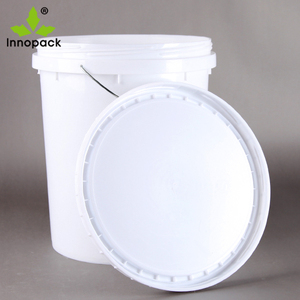 Seau à miel en plastique PP et PE blanc de 5 gallons avec couvercle à bec verseur et poignée en métal pour emballage d'huile alimentaire Capacité de 20L - Product Image 3