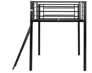 <strong>UK</strong> Hot Sale Single Mid Sleeper <strong>Bed</strong> Frame Twin Size Steel <strong>Loft</strong> <strong>Bed</strong> for Adults - Product Image 2
