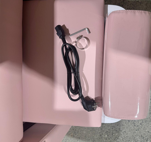 Sillón de Pedicura Rosa, Spa Eléctrico para Pies, Sillón Reclinable para Salón de Uñas, Respaldo Ajustable, Lámpara LED de 7 Colores - Product Image 3