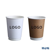 Gobelets à paroi ondulée avec couvercles et pailles, en papier enduit biodégradable et écologique, noir mat, étanches et anti-fuite, pour café et boissons chaudes