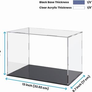 Hot Sale Eco-Friendly Clear Acrylic <b>Display</b> <b>Case</b> Black Base Pre-Assembled for 1:24 Scale Model Cars Diecast Vehicles Car - Product Image 2
