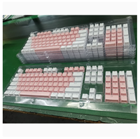Double-shot Injection Molded Keycaps, Universal for 104-key Mechanical Keyboards, ABS Double-shot Keycaps with Backlit Lettering