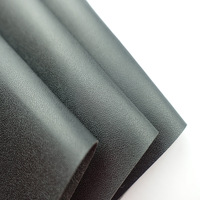 Boîte à bijoux en cuir PU noir à motif grainé 100 grains, 0,5 mm, résistante à l'abrasion, pour accessoires, modèle YX933, directement de l'usine