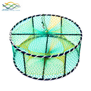 PE tarzı balıkçılık Net ağır kral yengeç kaynaklı yengeç kafes çelik çerçeve enjeksiyon kalıplı paslanmaz çelik ahtapot dokuma çanta çift - Product Image 6