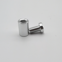 Walron WAF-1925-CP Chromed Plated Aluminium 19*25 Sign Standoff Fully Threaded Fastener Holder 5mm Thickness Finished