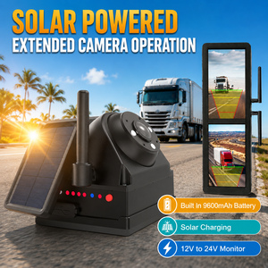 Rétroviseur de camion sans fil avec écran tactile de 15,88 pouces, 4 caméras solaires magnétiques, vision nocturne BSD pour les conditions météorologiques difficiles - Product Image 4
