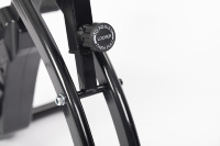 Vélo de spinning pliable d'intérieur à 8 niveaux de résistance avec cordes de résistance pour les bras, idéal pour l'entraînement à domicile