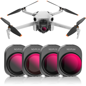Kit de filtres ND et PL variables Amazear pour drone DJI Mini 4 Pro, 8 à 64, en verre optique HD multicouche, avec cadre pour objectif d'appareil photo - Product Image 3