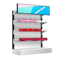 Écran LCD tactile 10 points ultra-fin de 23,1 pouces pour étagère de supermarché, haute luminosité, gestion à distance, garantie 3 ans