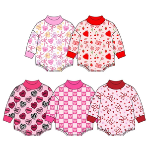 Combinaison à manches longues pour bébé fille, collection printemps, thème Saint-Valentin - Product Image 1