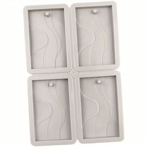 Moldes Ecológicos con Logotipo Personalizado, Moldes de Resina con Forma de Ola de 4 Orificios, Molde de Silicona para Aromaterapia, Molde para Hacer Velas y Jabones, OEM/ODM - Product Image 3