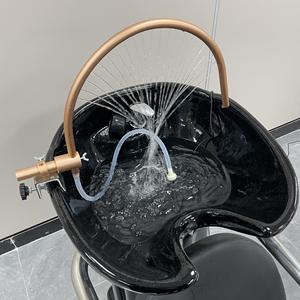 Nouveau produit transfrontalier très vendu : Accessoires de pompe à tuyau courbé pour bac à shampoing en cuir, design moderne et épuré, pour salons de <span class=keywords><strong>coiffure</strong></span> et instituts de beauté - Product Image 4