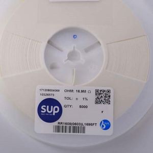 Bulk Discount RR1608 0603L1695FT 0603 1608 Resistors Chip Resistors SMD Resistors 16.9Mohm 1% 1/10W Thick Film Resistor - Product Image 1