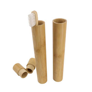 Nuevo Portalápices Redondo de Bambú Ecológico con Pantalla de Temperatura para Adultos y Niños - Product Image 1