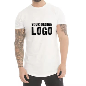 T-shirt de sport pour homme personnalisé en usine, de haute qualité, uni, extensible, incurvé, athlétique, coupe ajustée - Product Image 4