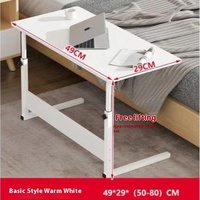 Table d'ordinateur portable simple et amovible, bureau d'étude à domicile et au chevet, support d'ordinateur portable paresseux