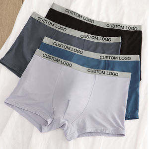 Design personnalisé de haute qualité pour hommes Boxer 95 en fibre régénérée 5spandex Marque privée Boxer en coton pour hommes Sous-vêtements - Product Image 1