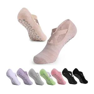 Wholesale No Show Ballet Pilates Grips Socks Custom Logo Anti-slip Yoga Socks For Women