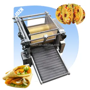 Mesin pembuat Tortilla otomatis untuk makanan pemeliharaan rendah mesin kulit tepung jagung untuk membuat Tortilla jagung