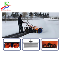 Balayeuse à neige à brosse à essence Offre Spéciale pour la Russie 6.5hp facile à utiliser 80CM largeur brosse Machine de déneigement utilisée pour le déneigement